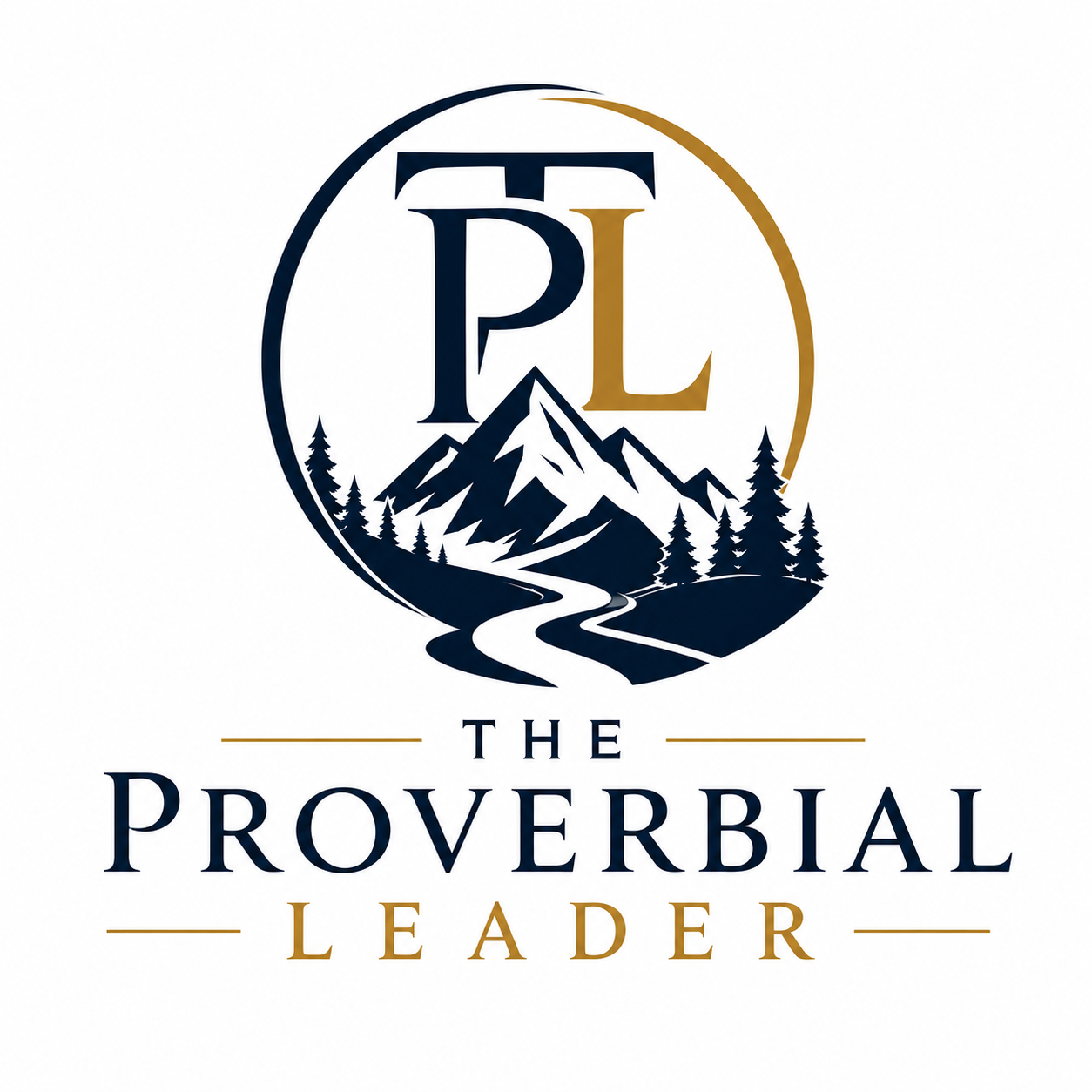 The Proverbial Leader mountain logo